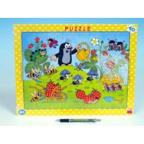 Puzzle deskové Krtek v jahodách 37x29cm 40 dílků 21322011