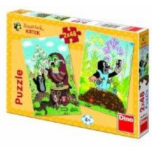 Puzzle Krtek na Mýtině 2x48 dílků 21381476