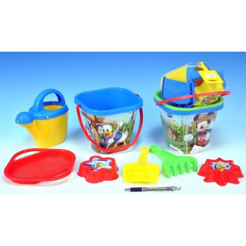 Sada na písek Mickeyho klubík 7ks v síťce, různé barvy 89075041 Sada na písek Mickeyho klubík 7ks v síťce, různé barvy 89075041