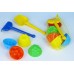 Sada na písek plast lopatka, hrabičky, 4ks bábovky 49019009