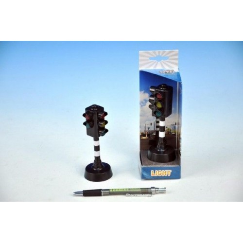 Semafor funkční, plast, 12cm, na baterie, se zvukem, se světlem 60570011