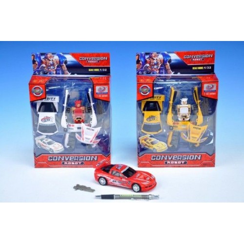 Transformer auto závodní, 15cm, na baterie, se zvukem, se světlem 00074006 Transformer auto závodní, 15cm, na baterie, se zvukem, se světlem 00074006