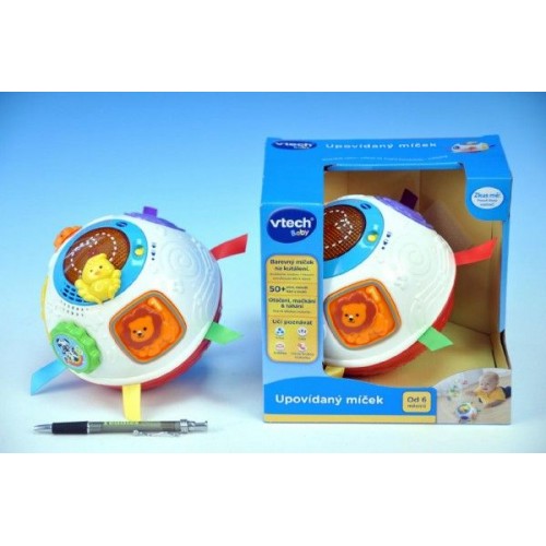 Upovídaný míček Vtech pro nejmenší,15cm, na baterie, se zvukem, se světlem 14151528