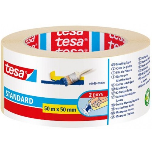 TESA Maskovací páska STANDARD, odstranitelná do 2 dnů, 50m x 50mm 05089-00000-00