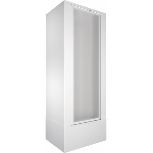 TEIKO Poly Sprchový box průmyslový s křídlovými dveřmi 81x81x205cm, bílá V404080N00T12100
