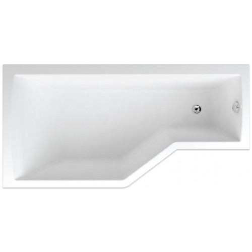 TEIKO Vana Tuba rohová 170 x 80 cm, akrylátová, levá, pergamon V117170L04T01002