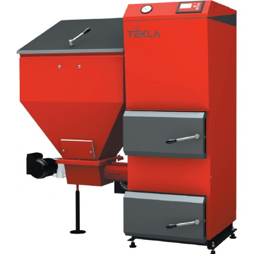 TEKLA Draco 50 kW Automatický ocelový kotel, násypka vpravo