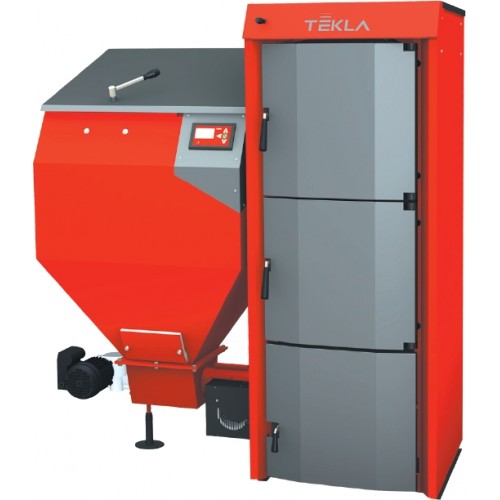 TEKLA Draco TYTAN II. 6 W 42 kW Automatický litinový kotel, násypka vpravo