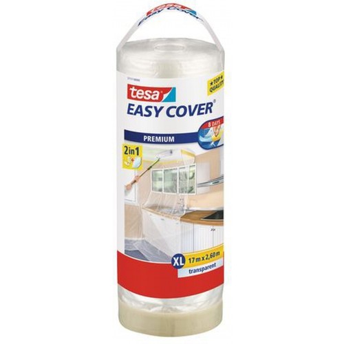 TESA Easy Cover zakrývací fólie, malířská páska a náplň 17m x 2,6m 57117-00000-03 TESA Easy Cover zakrývací fólie, malířská páska a náplň 17m x 2,6m 57117-00000-03