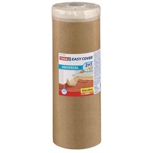 TESA Easy Cover zakrývací papír, malířská páska a náplň, světle hnědá, 20m x 3m 58881-00000-00