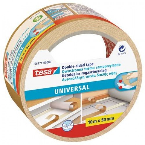 TESA Oboustranná kobercová páska Universal, bílá, 10m x 50mm 56171-00009-01