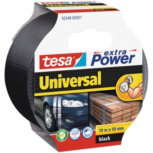 TESA Opravná páska Extra Power Universal, textilní, silně lepivá, černá, 10m x 50mm 56348-00001-05 TESA Opravná páska Extra Power Universal, textilní, silně lepivá, černá, 10m x 50mm 56348-00001-05