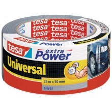 TESA Opravná páska Extra Power Universal, textilní, silně lepivá, stříbrná, 25m x 50mm 56388-00000-12