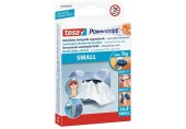 TESA Powerstrips Small, malé oboustranné proužky na připevňování, bílé, nosnost 1kg 57550-00131-01