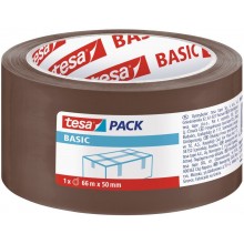TESA Balicí páska BASIC, základní, hnědá, 66m x 50mm 58571-00000-00