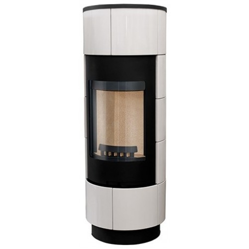 THORMA CADIZ Krbová kamna černá/keramika slonová kost