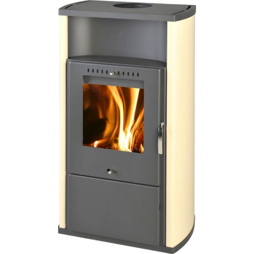 THORMA NANCY Krbová kamna černá/béžová