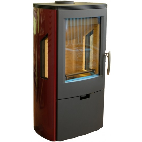 THORMA WIKANTICA Krbová kamna černá/vínovočervená