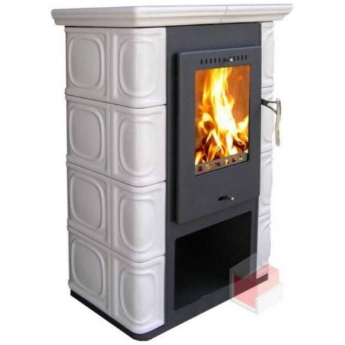 THORMA BORGHOLM Krbová kamna černá/slonová kost keramika THORMA BORGHOLM Krbová kamna černá/slonová kost keramika