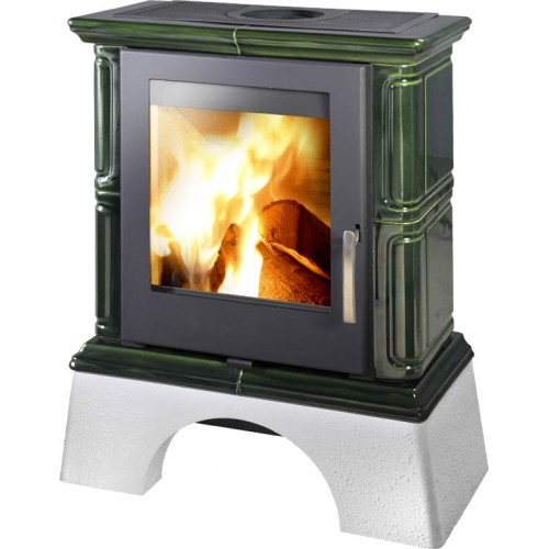 THORMA LANDSHUT Krbová kamna černá/TOP zelená