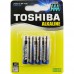 TOSHIBA Alkalické tužkové baterie LR03 4BP AAA 35040105