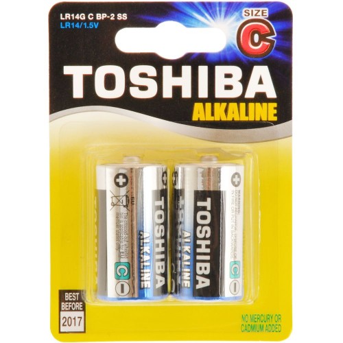 TOSHIBA Alkalické tužkové baterie LR14 2BP C 35040109
