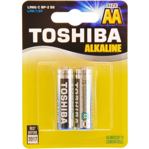 TOSHIBA Alkalické tužkové baterie LR6 2BP AA 35040108