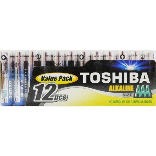 TOSHIBA Alkalické tužkové baterie G LR03 12S MP-12 AAA 35040111
