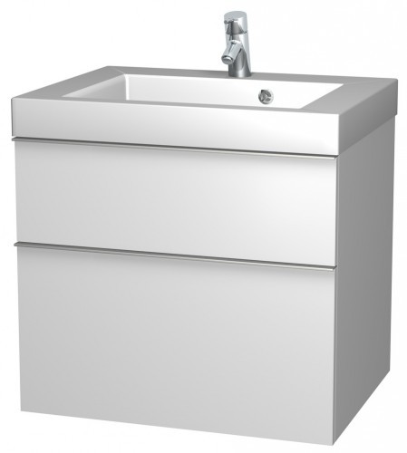 INTEDOOR TRIUMPH spodní koupelnová skříňka 70 cm, závěsná s umyvadlem bílá TR 70 B 01