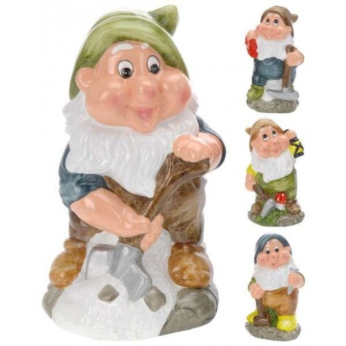 ProGarden Zahradní trpaslík 20 cm kamenina 4 designy KO-099000650