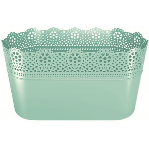 Prosperplast LACE truhlík s krajkou 28,5 x 13,5 cm, pistácie DLAC285 Prosperplast LACE truhlík s krajkou 28,5 x 13,5 cm, pistácie DLAC285