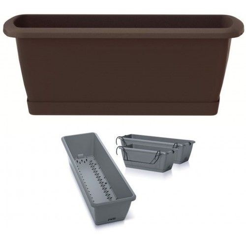 Prosperplast RESPANA EASYCARE W Truhlík 39,7x19x14cm, hnědý ISE400SW