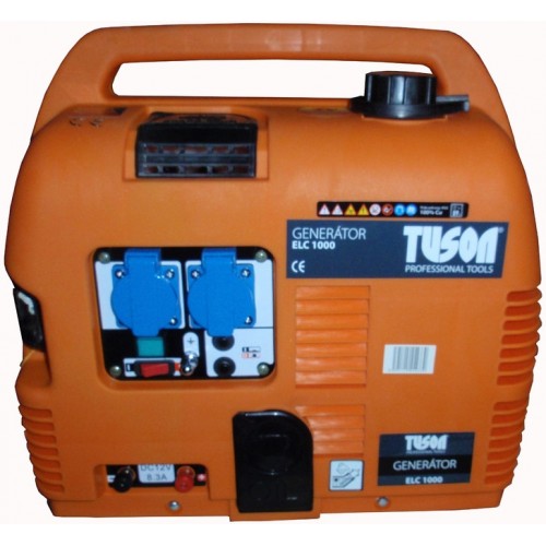 VÝPRODEJ TUSON ELC 1000 benz. elektrocentrála 750W OHV, AVR, jednof. PO SERVISE - 2x byla centrála zaslána na reklamaci kvůli špatné svíčce, vždy vyměněno, nyní povrzeno ze servisu, že je zcela funkční, poškozená krabice - viz foto, odřená, prasklý kryt, 