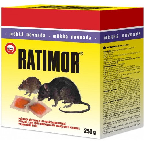UNICHEM Ratimor měkká návnada, jed 250g 50397UN UNICHEM Ratimor měkká návnada, jed 250g 50397UN