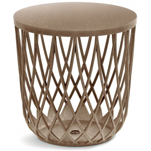Prosperplast UNIQUBO ECO Wood Univerzální koš / stolek 44,7cm, 55l, naturo IKUB55TW