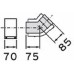 VAILLANT Koleno 2x45 80/125 303211