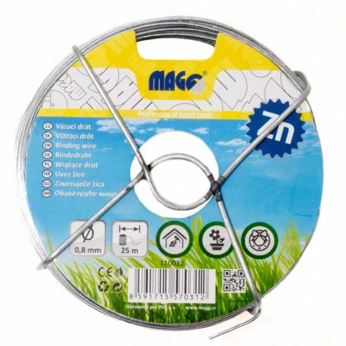 Vázací drát Zn 0,8 mm, délka 25 m 110032 Vázací drát Zn 0,8 mm, délka 25 m 110032