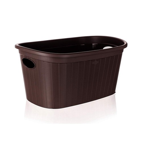 VETRO-PLUS RATTAN Koš na čisté prádlo 58x38x28cm 35 l, tmavě hnědý 55PRO175C VETRO-PLUS RATTAN Koš na čisté prádlo 58x38x28cm 35 l, tmavě hnědý 55PRO175C