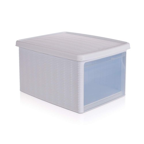 VETRO-PLUS Multifunkční box 15 L s víkem Rattan Elegance Line, bílá 5530001 VETRO-PLUS Multifunkční box 15 L s víkem Rattan Elegance Line, bílá 5530001