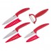 BANQUET 4dílná sada keramických nožů Gourmet Ceramia Rossa 25CKLC03