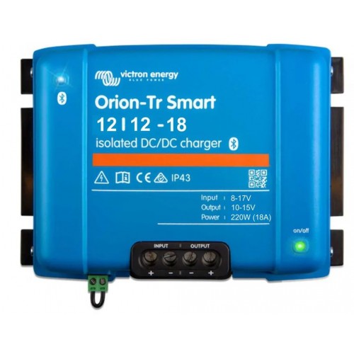Victron Energy DC-DC Orion-Tr Smart Nabíječka 12/12-18A (220W), izolovaná ORI121222120 Victron Energy DC-DC Orion-Tr Smart Nabíječka 12/12-18A (220W), izolovaná ORI121222120