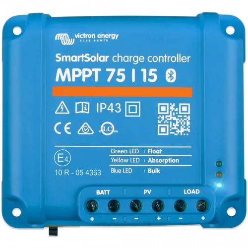 Victron Energy SmartSolar MPPT 75/15 Solární regulátor (12/24V-15A) SCC075015060R
