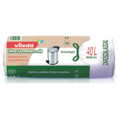 VILEDA ECO Pytle na odpadky 40 L (10ks) – Zatahovací 148041