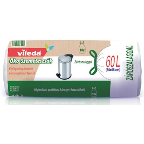 VILEDA ECO Pytle na odpadky 60 L (10ks) – Zatahovací 148042