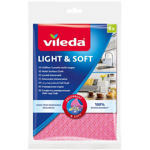 VILEDA Univerzální hadřík Light&Soft 6 ks 150539