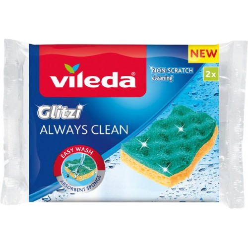 VILEDA Glitzi Always Clean viskózní houbička 2ks 168528