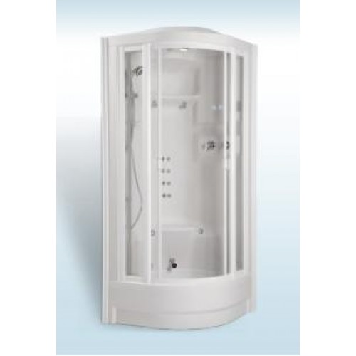 TEIKO ECO Serial masážní a parní box 94 x 94 x 236 cm, bílá V271090N00T01061