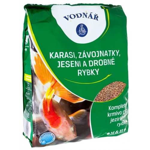 VODNÁŘ krmivo pro závojnatky, jeseny a jiné drobné rybky, 0,5kg