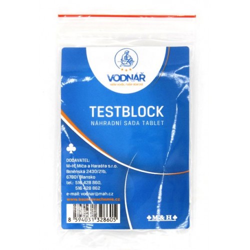 VODNÁŘ TESTBLOCK, náhradní sada tablet VODNÁŘ TESTBLOCK, náhradní sada tablet