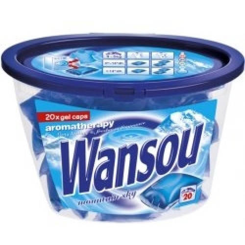 Wansou Aromatherapy Mountain Sky gelové kapsle s příjemnou svěží vůní 20 ks